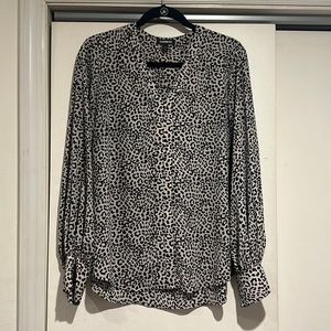 Animal print blouse